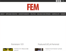 Tablet Screenshot of femmagazine.com